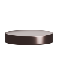 3d render of empty rose gold luxury podium product display element png
