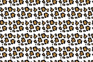 Seamless Camouflage Pattern Leopard Skin Abstract Background Dark Spots Orange Print on fabric and clothing. photo