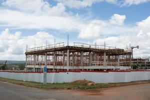 Brasilia, DF, Brazil,  March 16, 2023   Construction of a New Commercial Buildings in Northwest Brasilia, aka Sector Noroeste photo