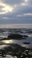 sunset on the beach photo