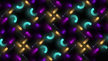 Abstract background with glowing lights pattern video