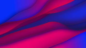 Abstract purple blue gradient background with curve layer waves video