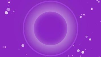 Abstract background with bubbles. Purple geometric backdrop video