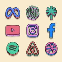 Mobile Online Tech Icon in Retro Style vector