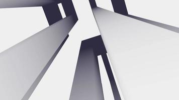 Abstract 3d rendered illustration. White background video