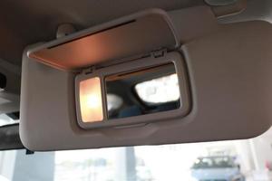 Front sun visor inside the car photo