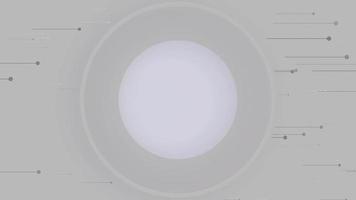 branco abstrato geométrico fundo com círculo formas video