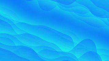 Blue wavy abstract background with gradient video