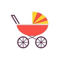 baby carriage illustration vector