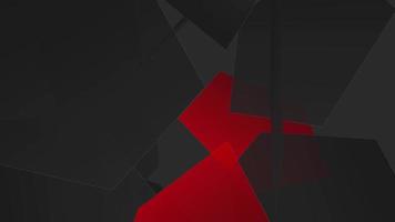 Red and black abstract shape background video