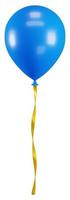 3d rendering blue colour balloon sign icon photo