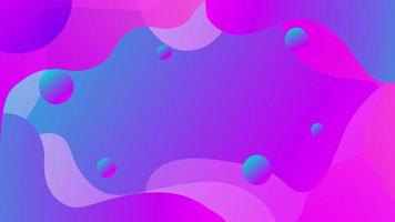 Purple and blue abstract shapes background layout with animated design elements. Copy space backdrop. Wavy curves video