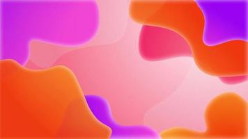 Purple and orange shape abstract background. Motion design layout with copy space. Colorful bright backdrop video