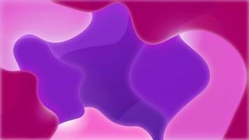 Plastic purple colorful shapes. Abstract pink background 3D animation. Abstract shape background with colorful paper cut waves. Modern design layout video