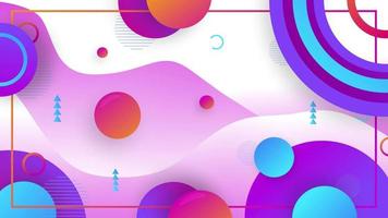 Abstract shape design background with animated geometric elements video