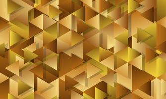 Golden gradient polygonal abstract background vector