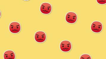 en colère visage emoji Contexte video