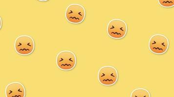 confounded emoji background video