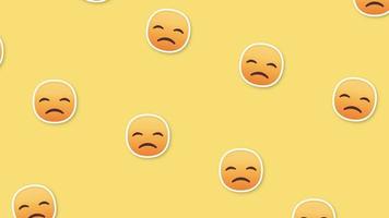 triste visage emoji Contexte video