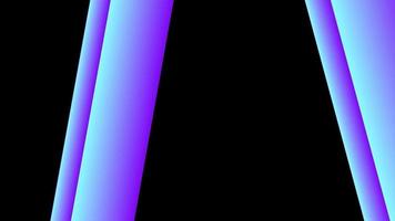 3D shape bars animation on black background. Abstract geometric layout video