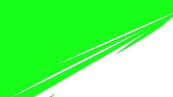 inferiore terzo copertura bianca sfondo. verde schermo croma colore chiave video
