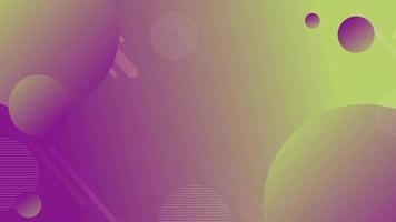 Trendy colors shape abstract background. Orange and purple layout. Motion design elements, copy space video
