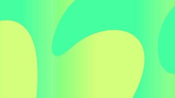 Green to yellow lime gradient transition abstract background with shape curve video