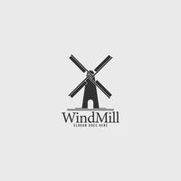 windmill energy business company logo simple idea vector