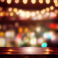 Beer restaurant bar, bar tabletop, blurred background - image photo