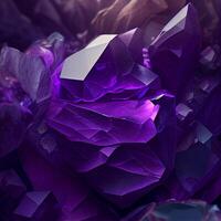 Roca textura Roca amatista, púrpura, rosa azulado o rojo purpura variedad de cuarzo - ai generado imagen foto