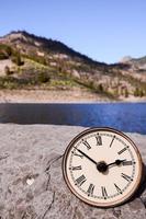 Clock on the rocks photo