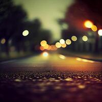 Car road with blurred bokeh background - image photo