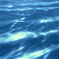 Blue water surface, sea waves - image photo