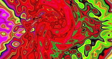 Red, green and purple abstract swirl background, animated graphic layout video