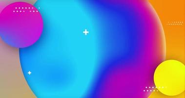 Regenbogen Gradient Gittergewebe abstrakt Hintergrund mit Ellipse Formen. bunt modern Design Hintergrund video