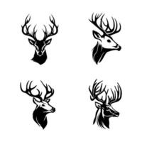 Add a touch of grace to your project with our deer logo silhouette collection. Hand drawn with love, these illustrations are sure to bring a sense of calm and beauty vector