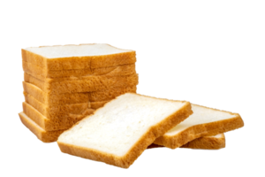 Fresh toast wheat bread sliced isolated on transparent background with clipping path, png