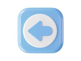 3d rendering arrow icon vector illustration transparent element