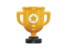 Champion icon 3d rendering vector illustration