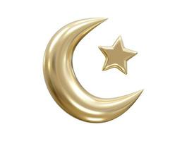 Ramadan icon 3d rendering vector illustration