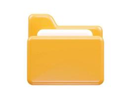 File icon 3d rendering vector illustration transparent element