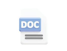 File icon 3d rendering vector illustration transparent element