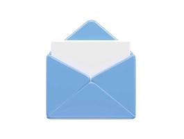 3d rendering  vector message icon illustration transparent element