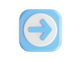 3d rendering arrow icon vector illustration transparent element