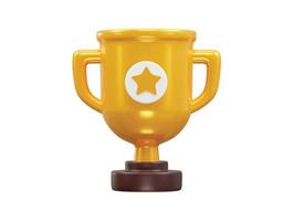 Champion icon 3d rendering vector illustration