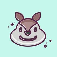 Icon Squirrel. related to Animal Head symbol. simple design editable. simple illustration vector