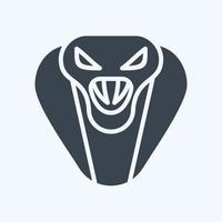 Icon Cobra. related to Animal Head symbol. simple design editable. simple illustration vector