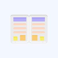 Icon Magazine. related to Barbershop symbol. Beauty Saloon. simple illustration vector