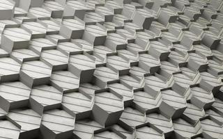 3d hexagon background with texture photo