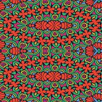 Colorful seamless pattern with a flower pattern vector